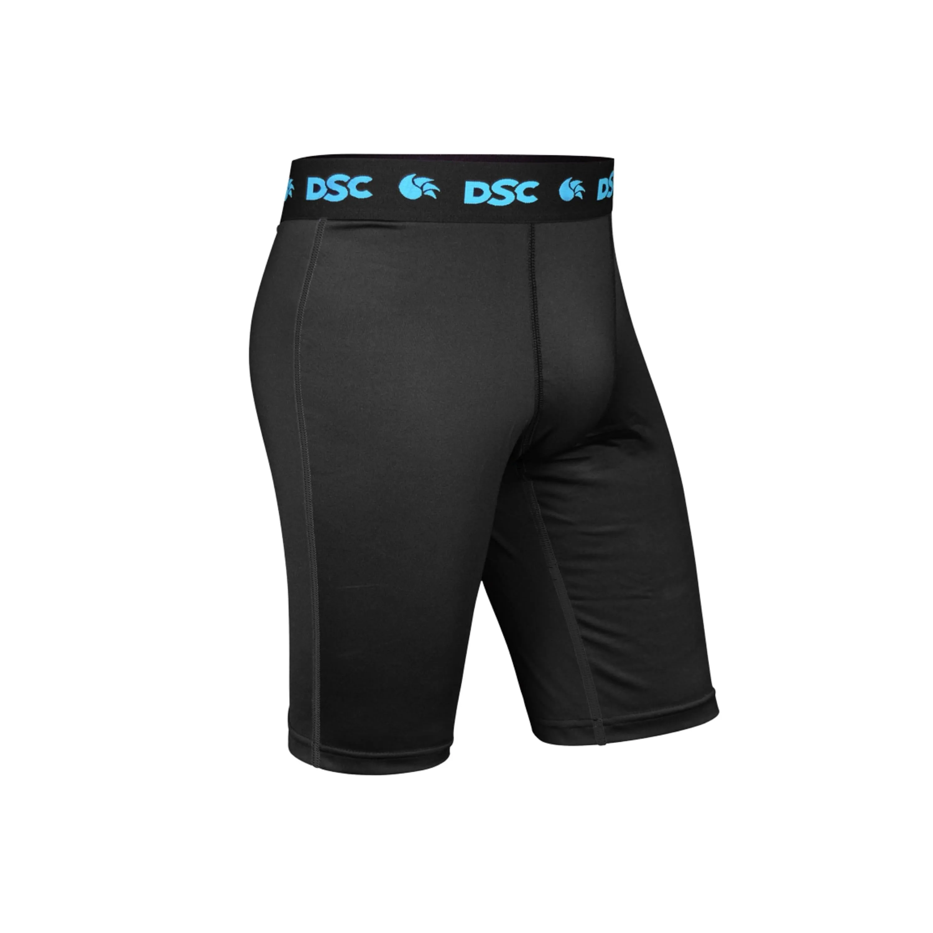 047 | DSC Half Thigh Shorts, Compression Half Thigh Black Shorts