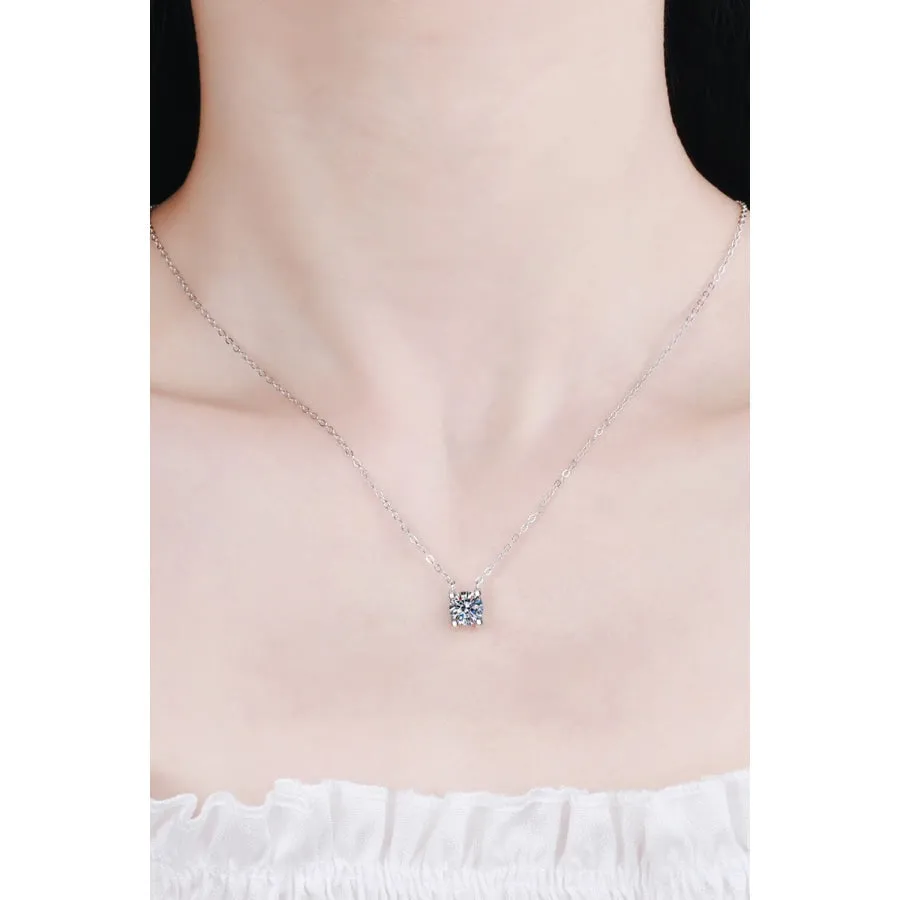 1 Carat Moissanite Chain Necklace