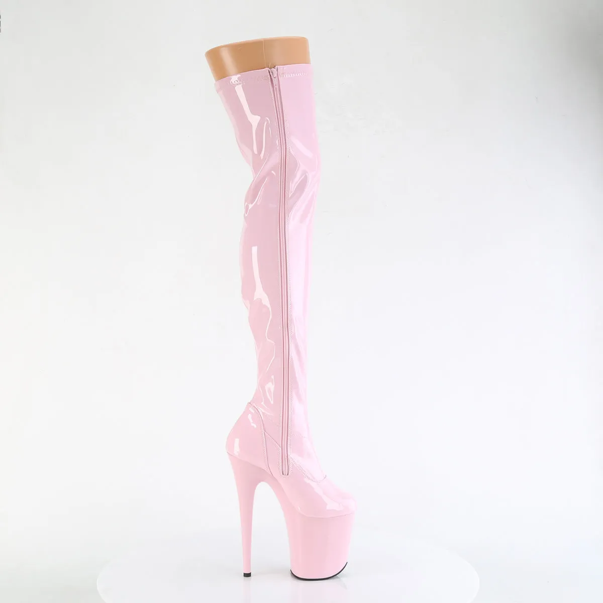 8 Inch Heel FLAMINGO-3000 Baby Pink Patent