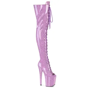 8 Inch Heel FLAMINGO-3021GP Lilac Glitter