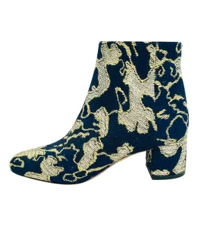 Aquazzura Jacquard Ankle Boots. Size 36.5