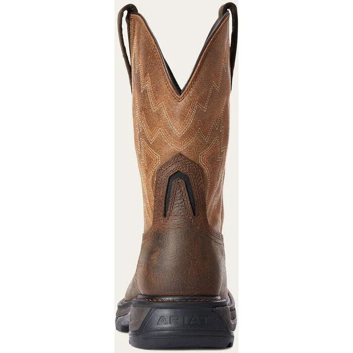 Ariat Men's Big Rig Soft Toe Western Work Boot -Brown- 10033963