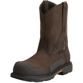 Ariat Men's OverDrive XTR 10 Comp Toe WP Work Boot - Brown - 10012942