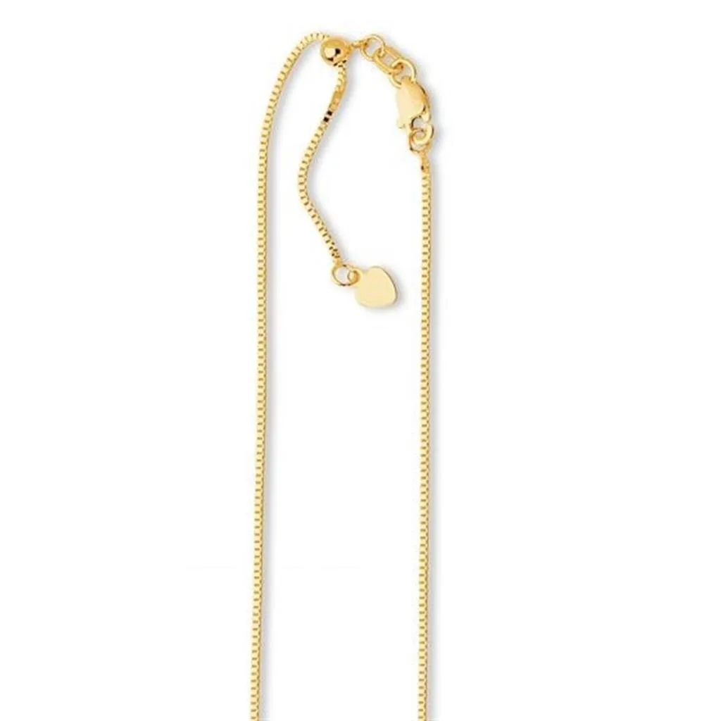 Aura by Martin Binder 0.85mm 22 Inch Adjustable Box Chain