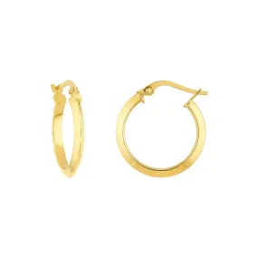 Aura by Martin Binder Small Knife Edge Hoop Earrings