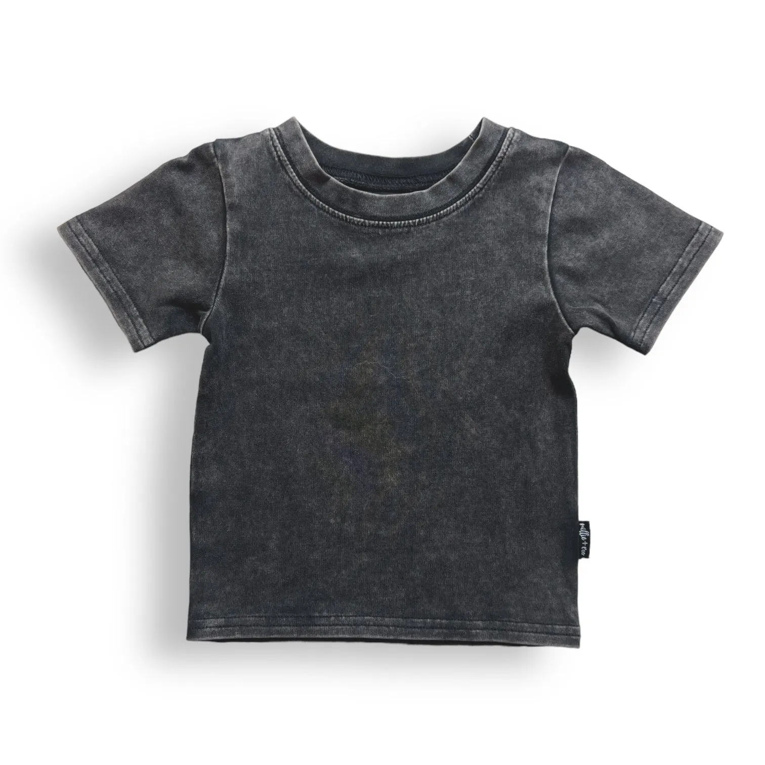 BASIC TEE- Midnight Snow Wash