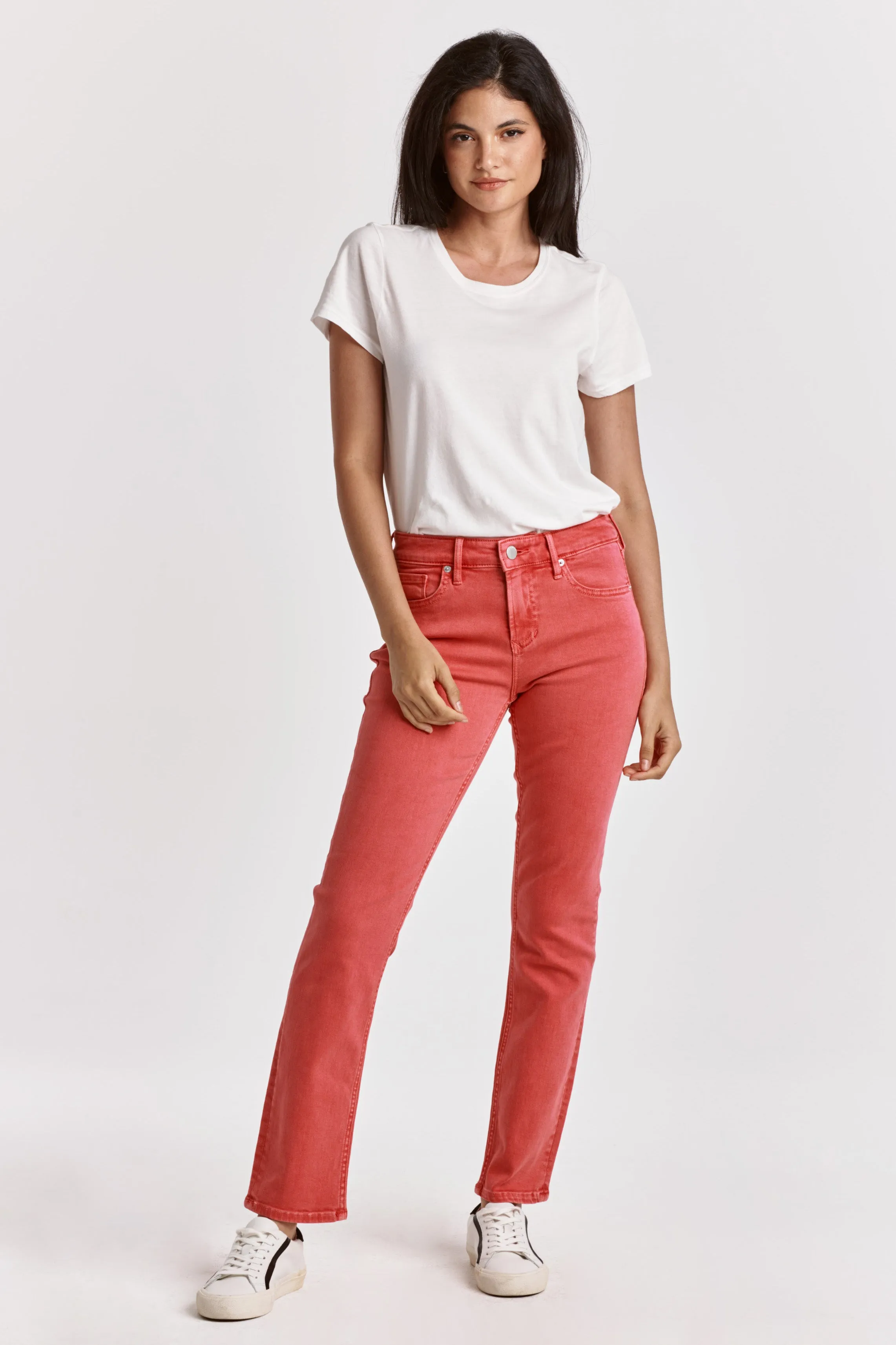 Blaire High Rise Ankle Slim Straight Jeans