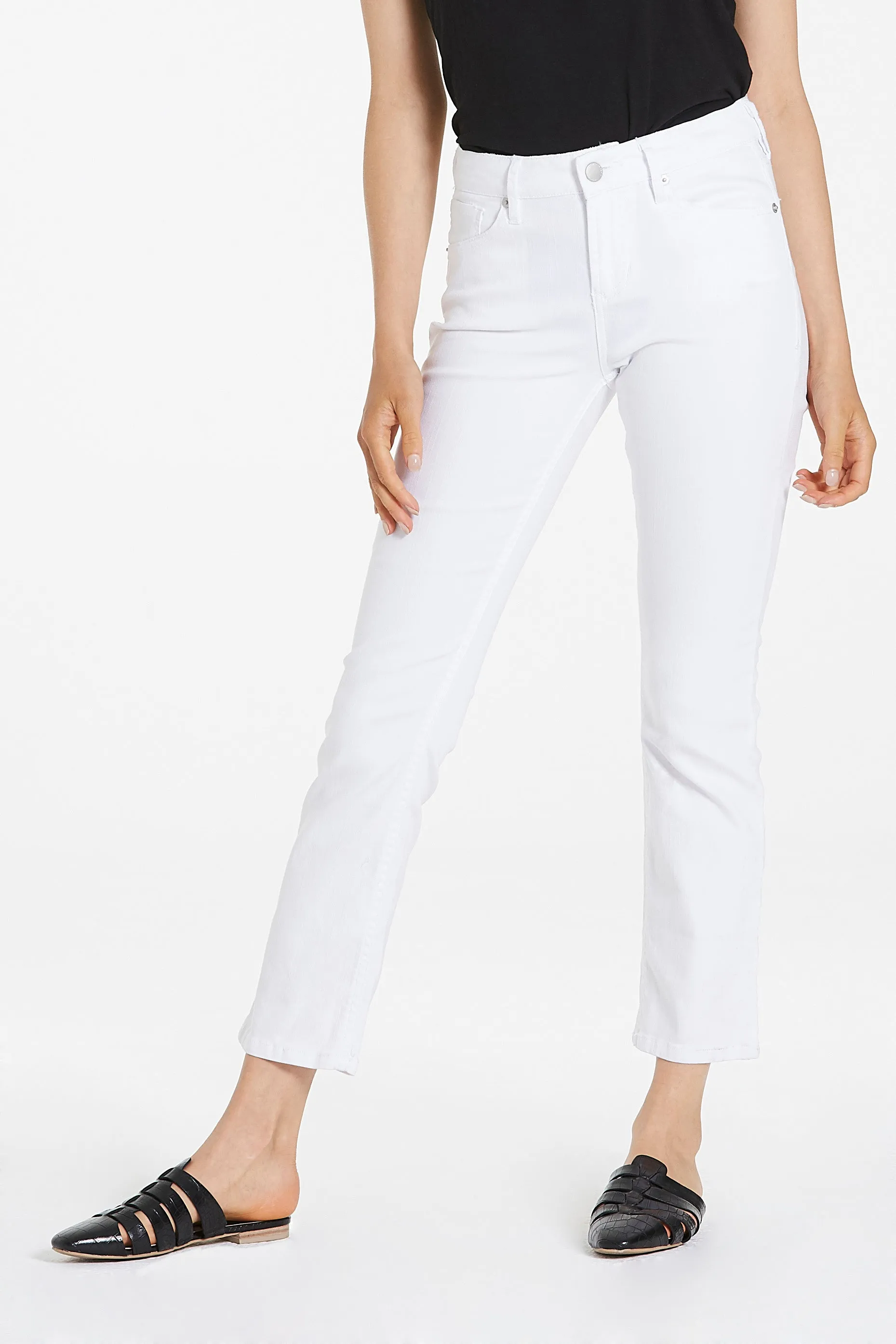 Blaire High Rise Ankle Slim Straight Jeans