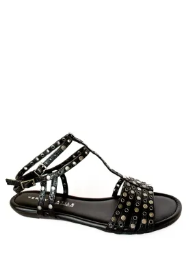 Bryn Studded Sandals in Black