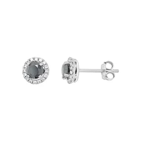 Clara by Martin Binder Black Diamond Halo Stud Earrings (0.96 ct. tw.)