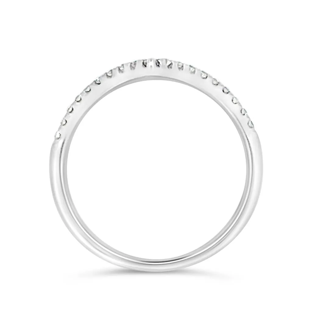 Clara by Martin Binder Diamond Contour V Stacking Ring (0.19 ct. tw.)