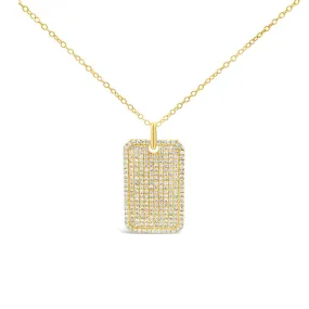 Clara by Martin Binder Diamond Dog Tag Pendant Necklace (1.39 ct. tw.)