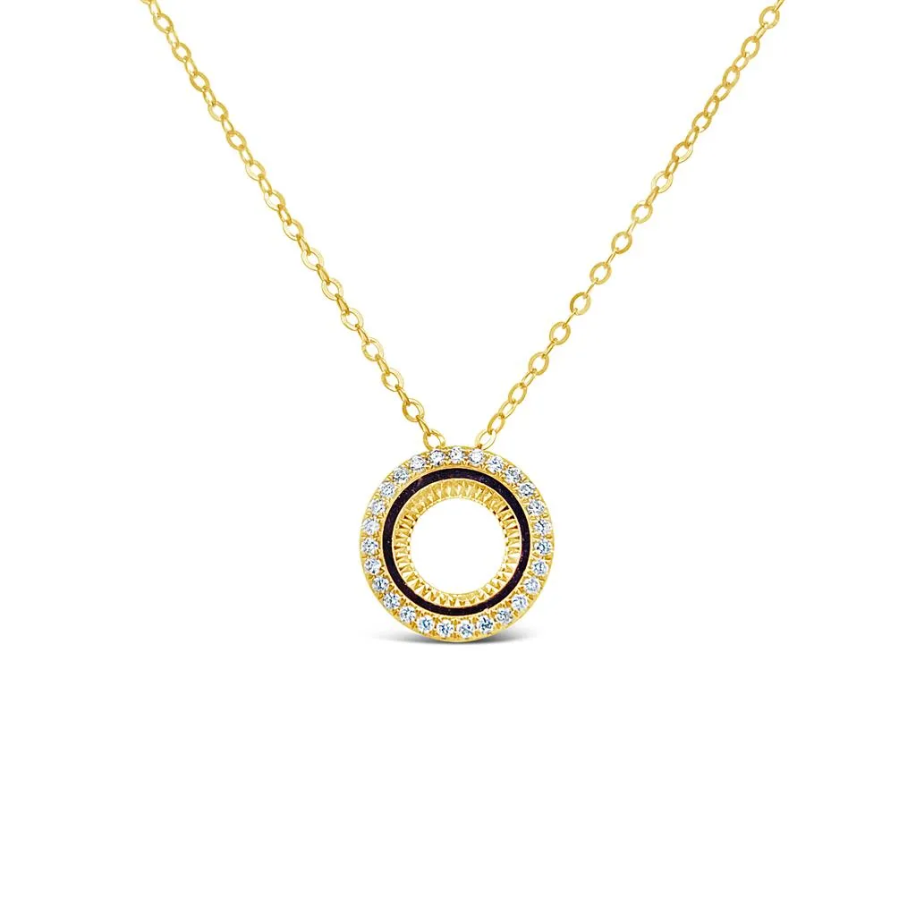 Clara by Martin Binder Diamond Open Circle Necklace (0.13 ct. tw.)