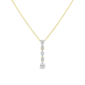 Clara by Martin Binder Mixed Fancy Cut Diamond Dangle Necklace (0.74 ct. tw.)