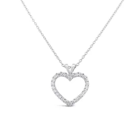 Clara by Martin Binder Open Heart Diamond Necklace (0.91 ct. tw.)