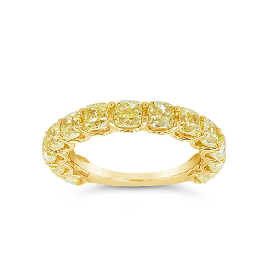 Clara by Martin Binder Yellow Cushion Diamond Ring (4.20 ct. tw.)