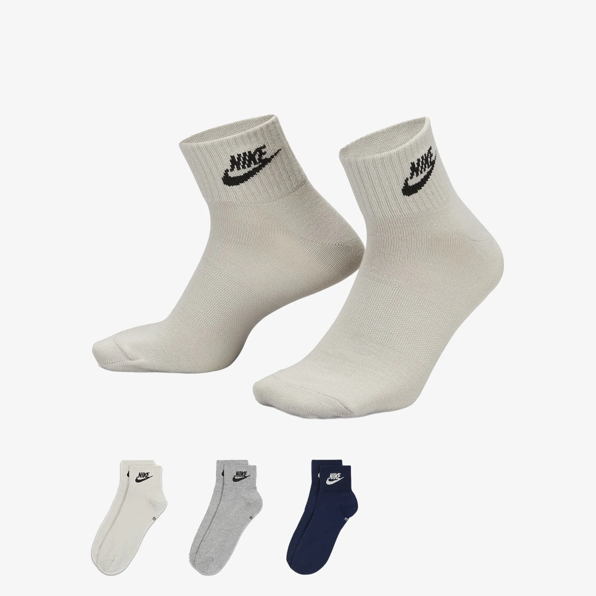 EVERYDAY ESSENTIAL ANKLE SOCKS (3 PAIRS)