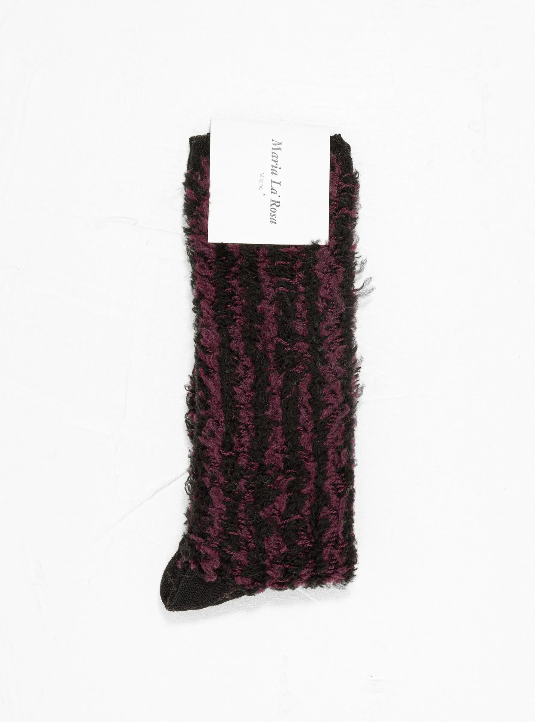 Fur Socks Burgundy