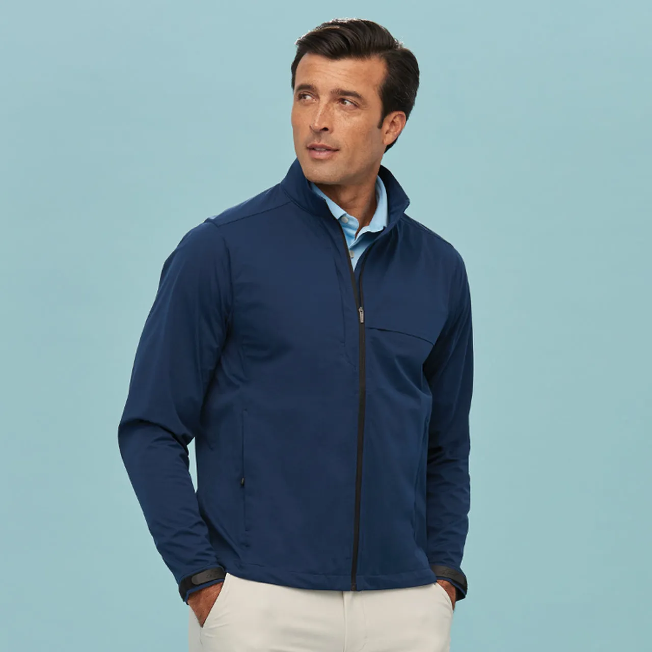 Greg Norman Weatherknit Long Sleeve Full Zip Waterproof Jacket