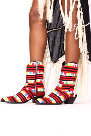 HAND CRAFTED TRIBAL HMONG BOOTS SASSA