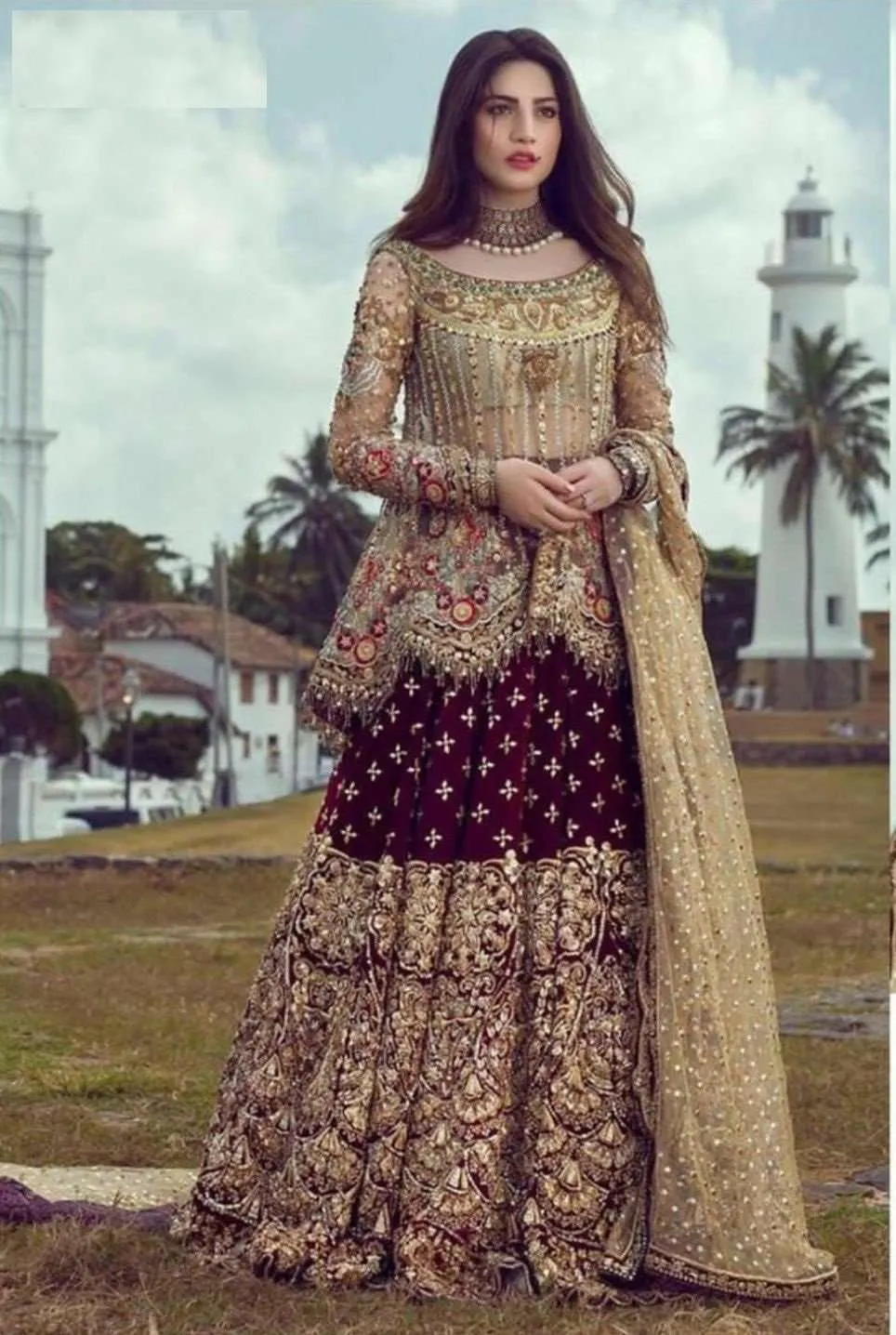 Heavy Pakistani Style Plazzo Suit