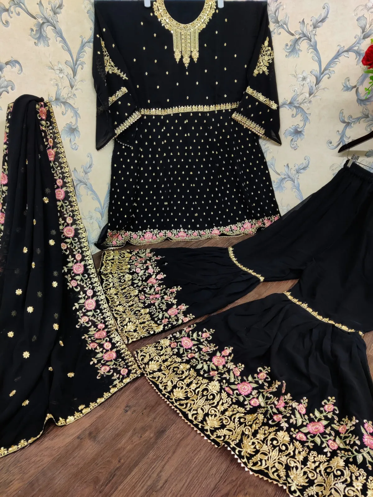 Heavy Pakistani Style Sharara Suit - Buy Now