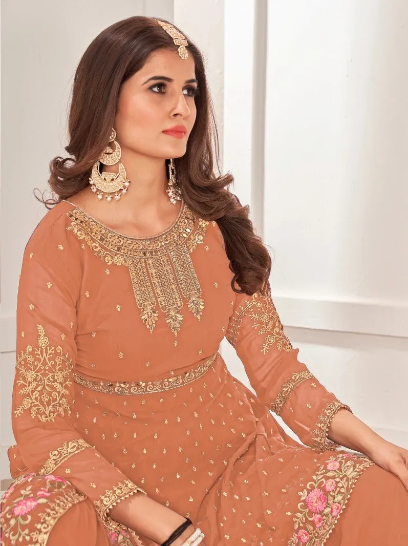 Heavy Pakistani Style Sharara Suit - Buy Now