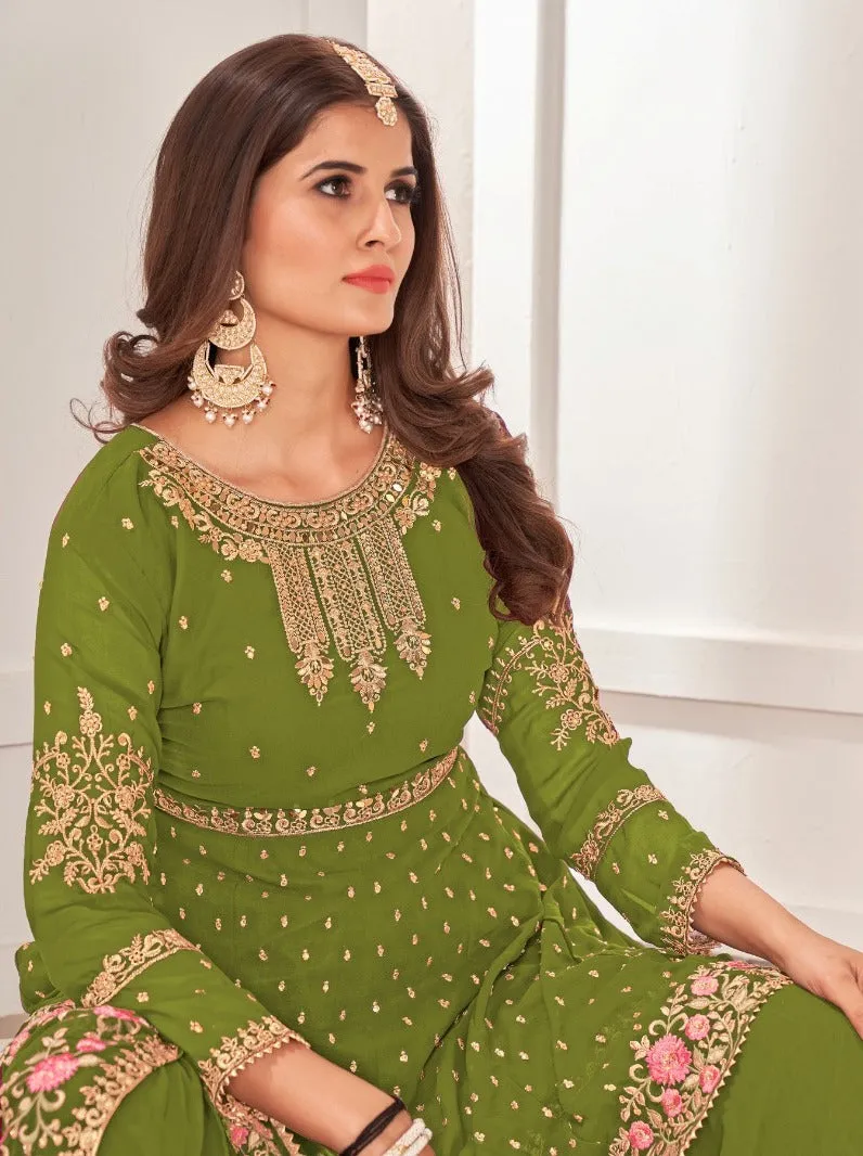 Heavy Pakistani Style Sharara Suit - Buy Now