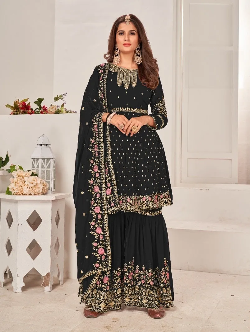 Heavy Pakistani Style Sharara Suit - Buy Now