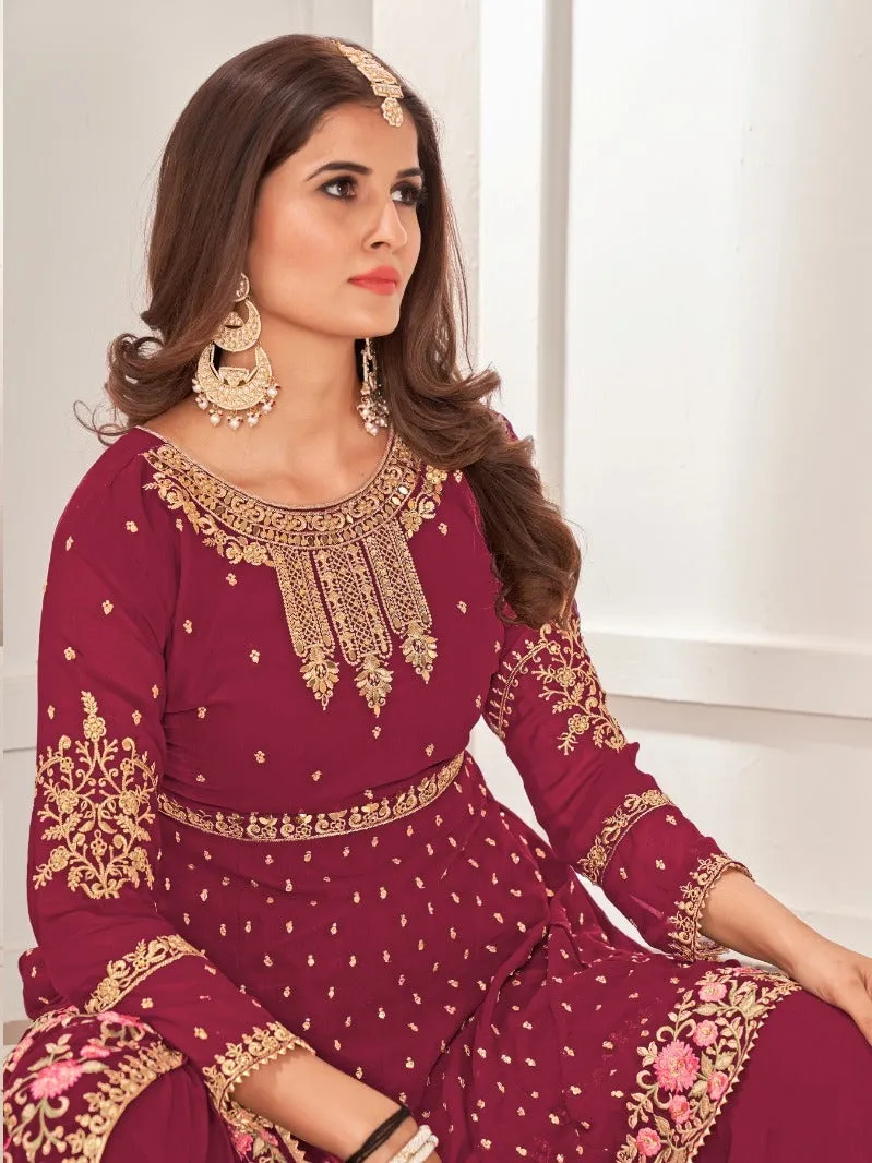 Heavy Pakistani Style Sharara Suit - Buy Now