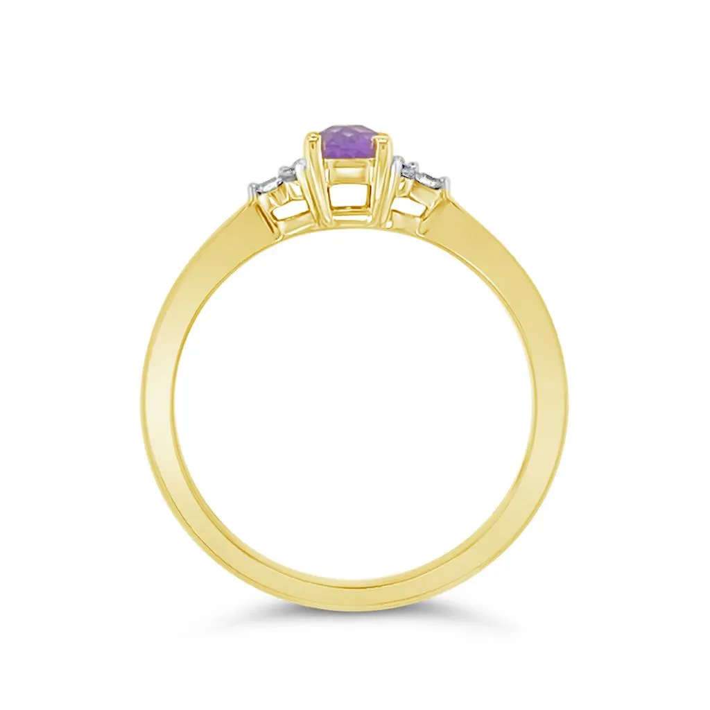 Irisa by Martin Binder Amethyst & Diamond Accent Ring