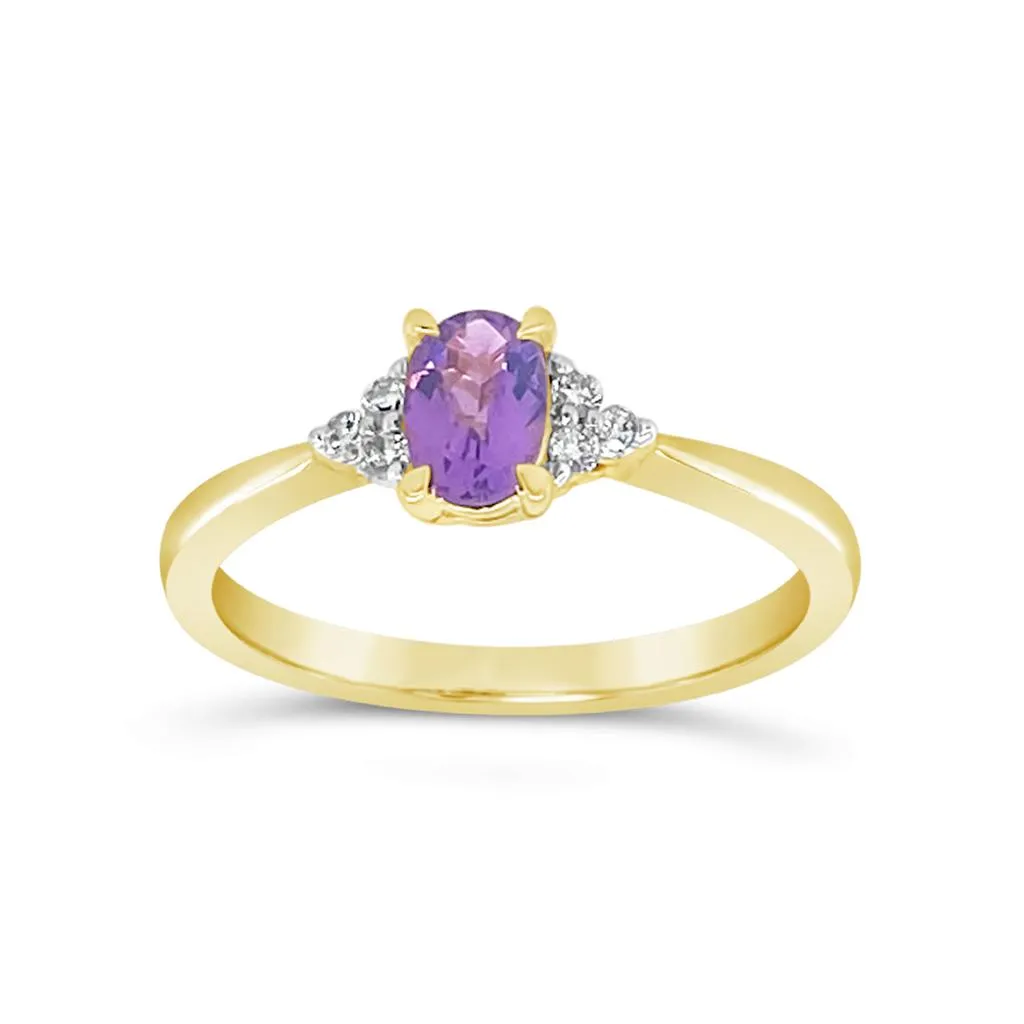 Irisa by Martin Binder Amethyst & Diamond Accent Ring