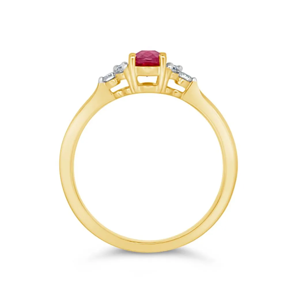 Irisa by Martin Binder Garnet & Diamond Accent Ring