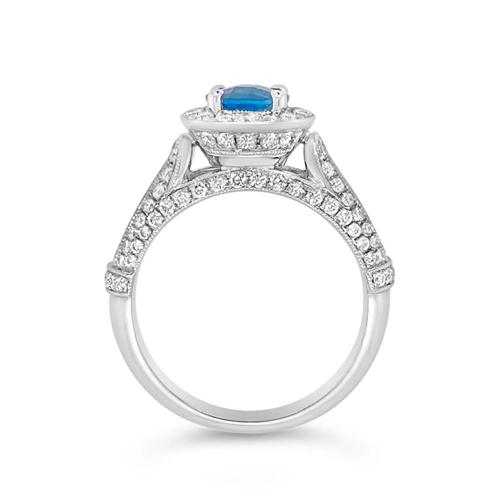 Irisa by Martin Binder London Blue Topaz & Diamond Ring