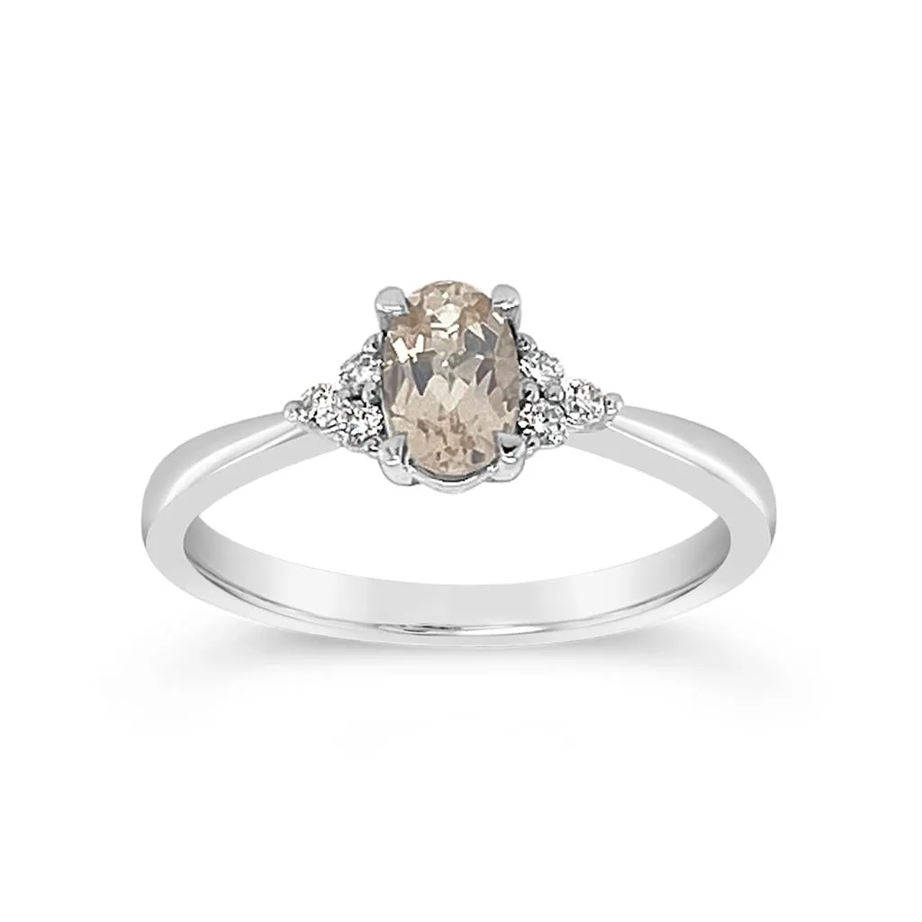 Irisa by Martin Binder Morganite & Diamond Accent Ring