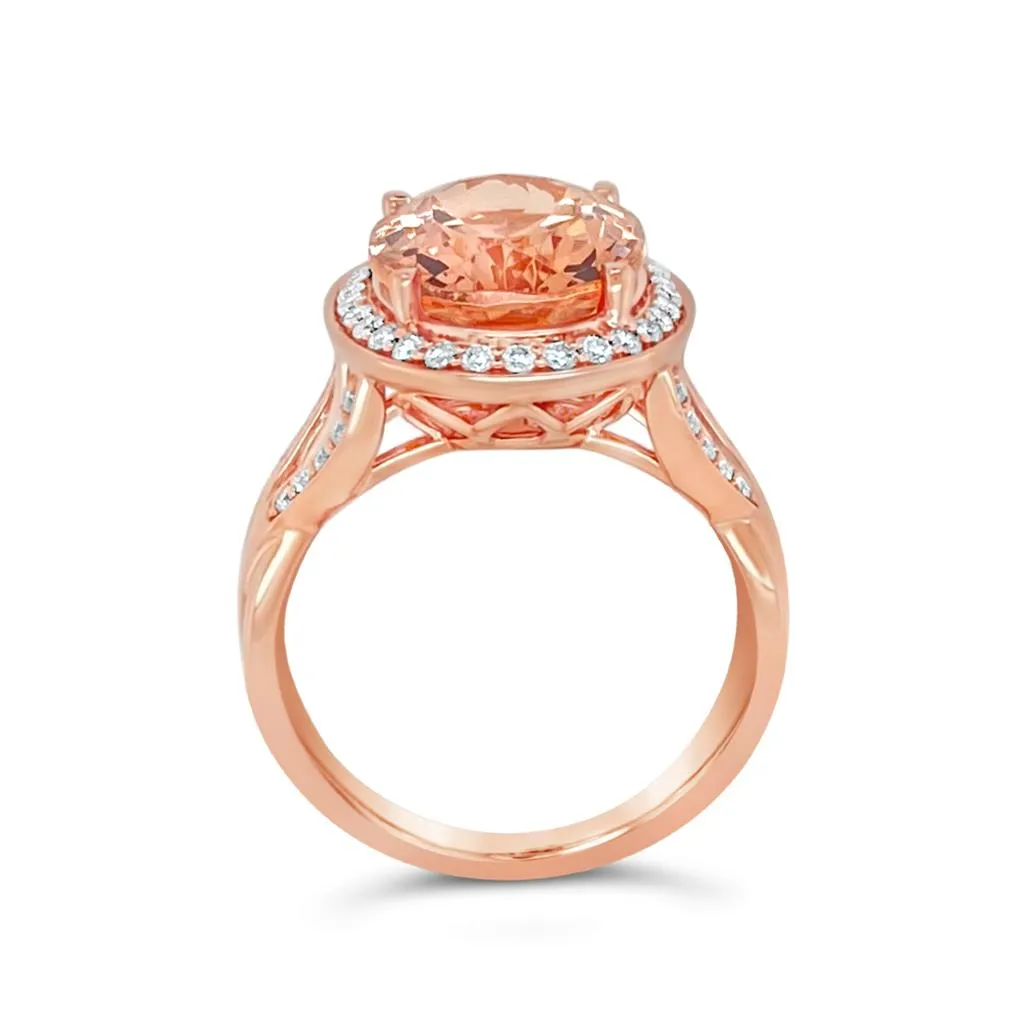 Irisa by Martin Binder Morganite & Diamond Cocktail Ring