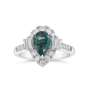 Irisa by Martin Binder Platinum Alexandrite & Diamond Ring