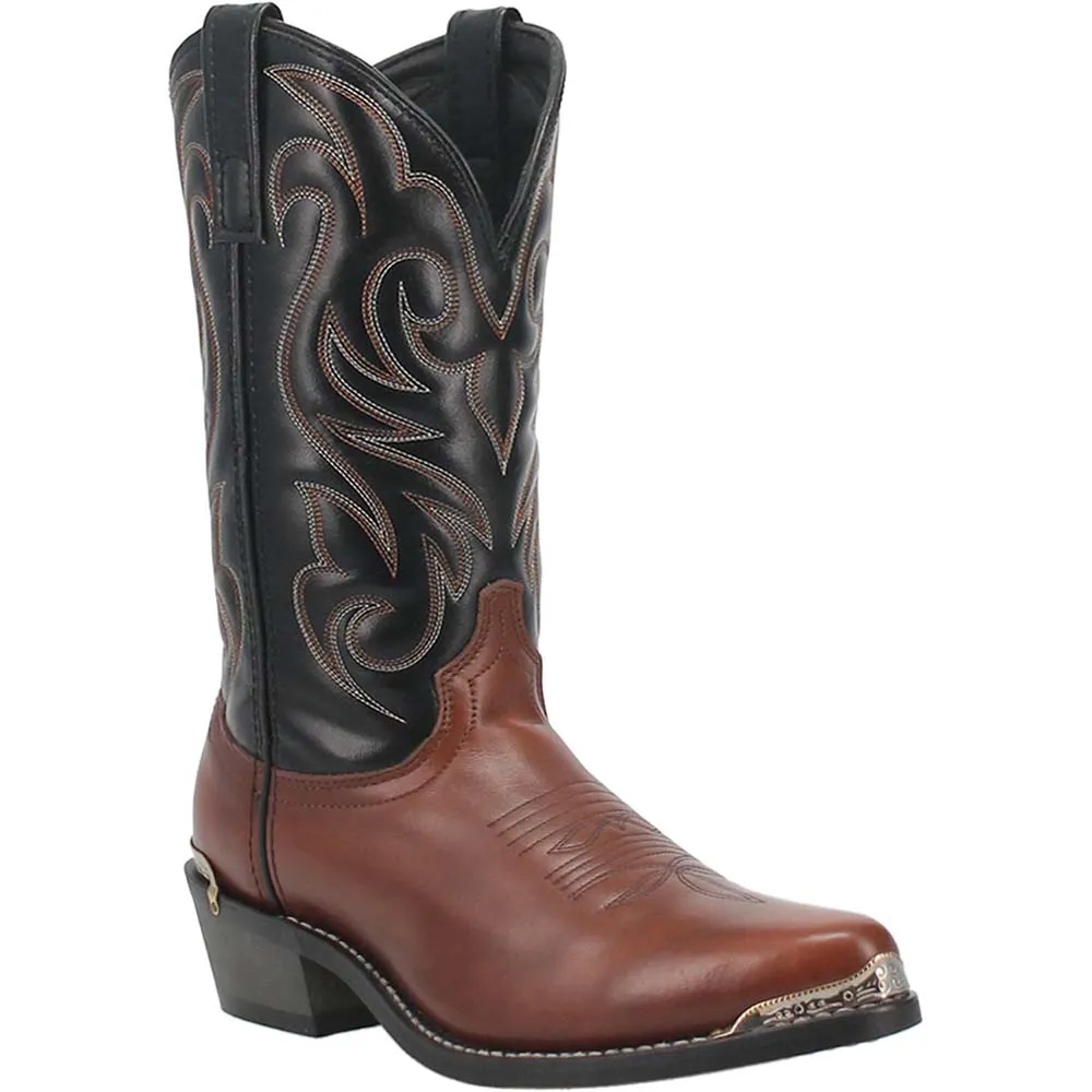 Laredo Peanut & Black Randed Western Boots