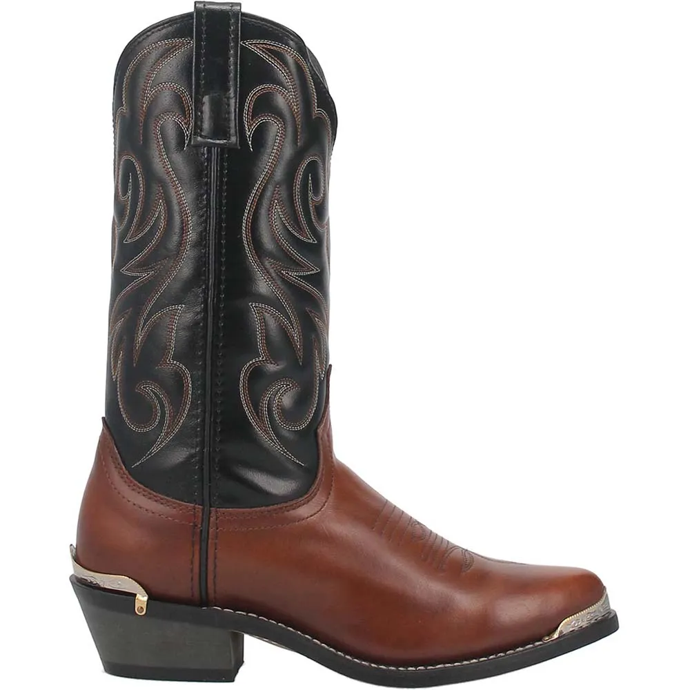 Laredo Peanut & Black Randed Western Boots