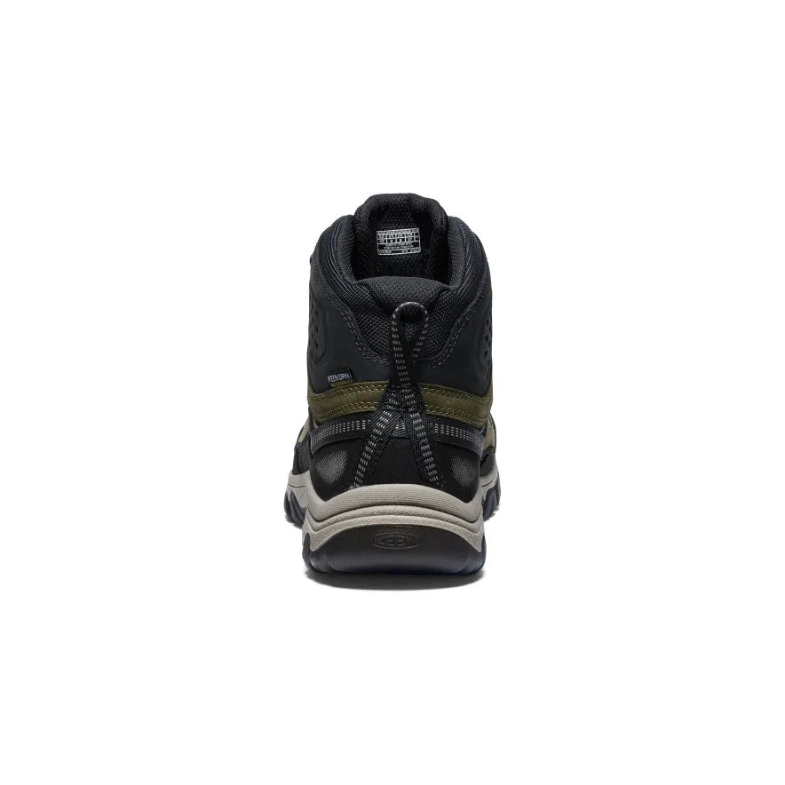 Men's Targhee IV Waterproof Hiking Boot  |  Dark Olive/Gold Flame