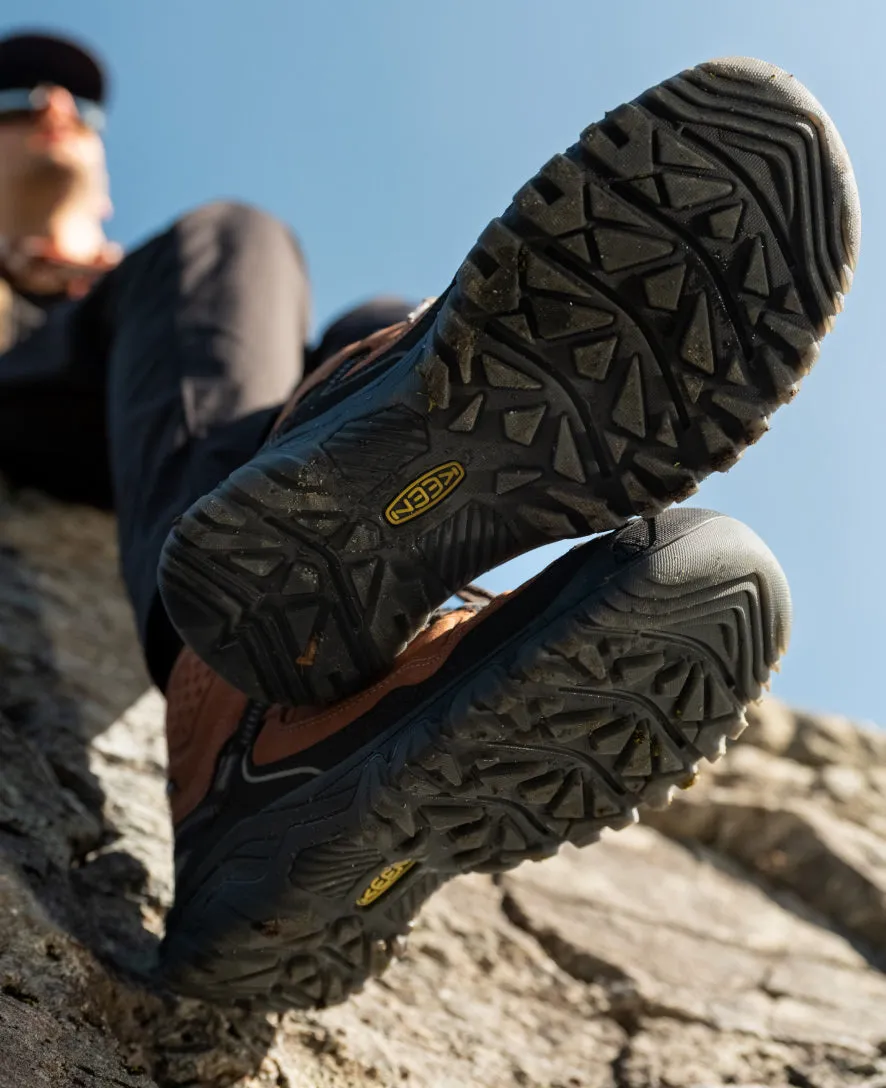 Men's Targhee IV Waterproof Hiking Boot  |  Dark Olive/Gold Flame