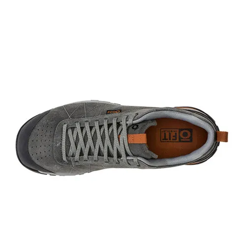 Oboz Bozeman Low Leather Lace Up Trail Shoe (Men) - Charcoal