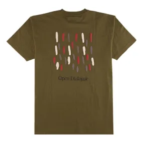 OPEN DIALOGUE RAIN TEE-OLIVE