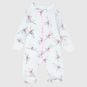 "Little Dancer" Long-Sleeved Baby Footie