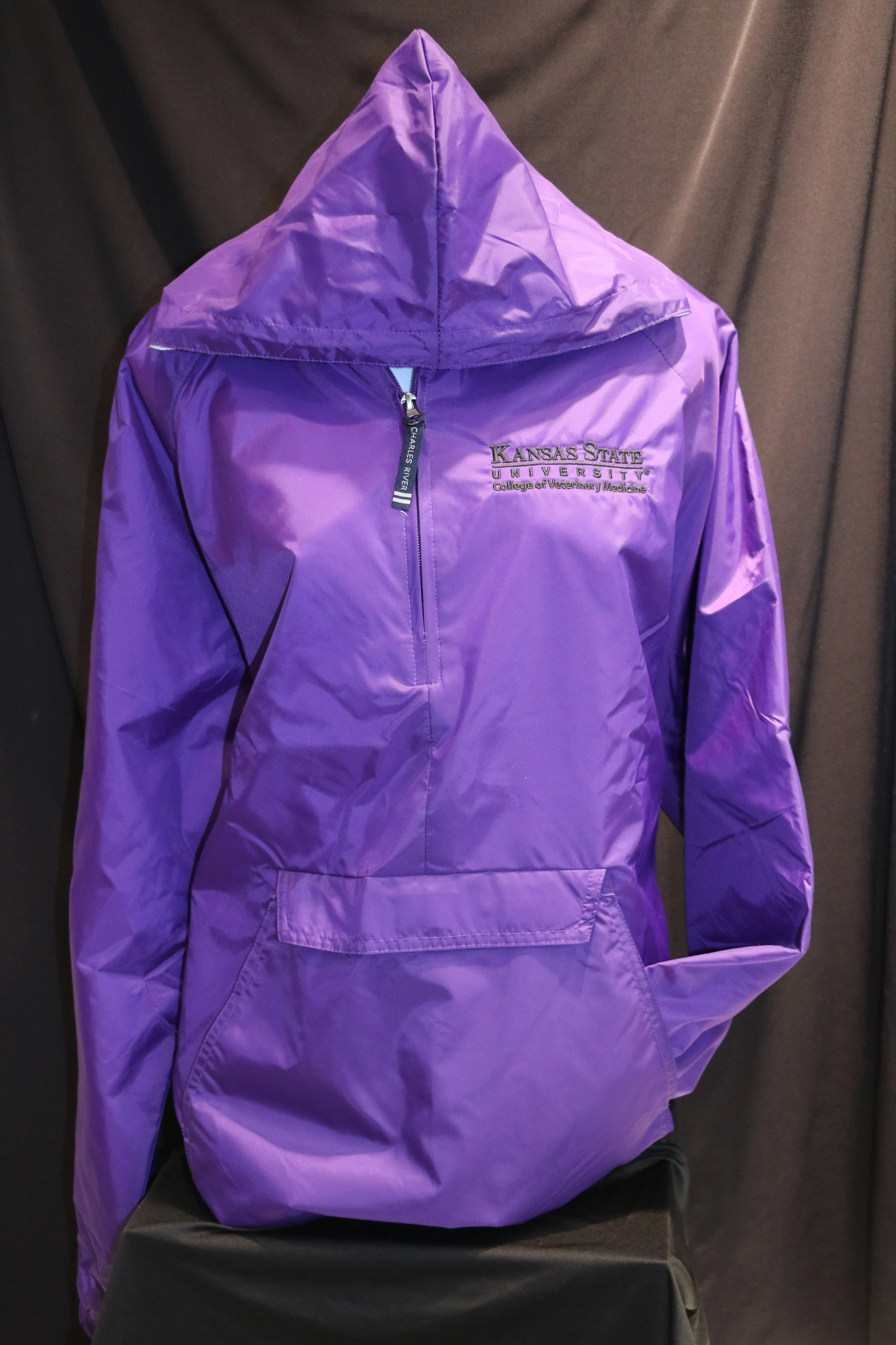 Rain Jacket Charles River Purple