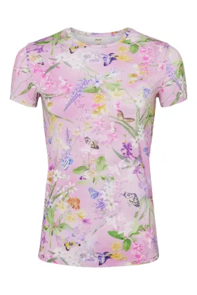 Ressi Tee - Lilac Snow Botanical Butterfly