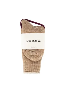 RoToTo Double Face Socks Camel