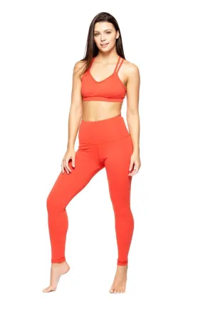 Strut This Teagan Ankle Legging Orange Pop