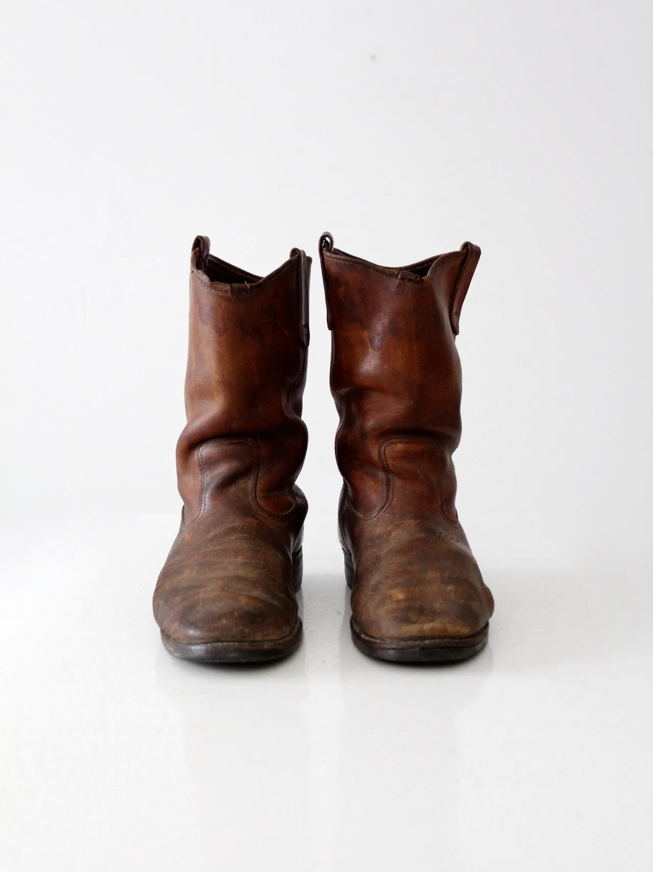 vintage leather work boots by Red Wing