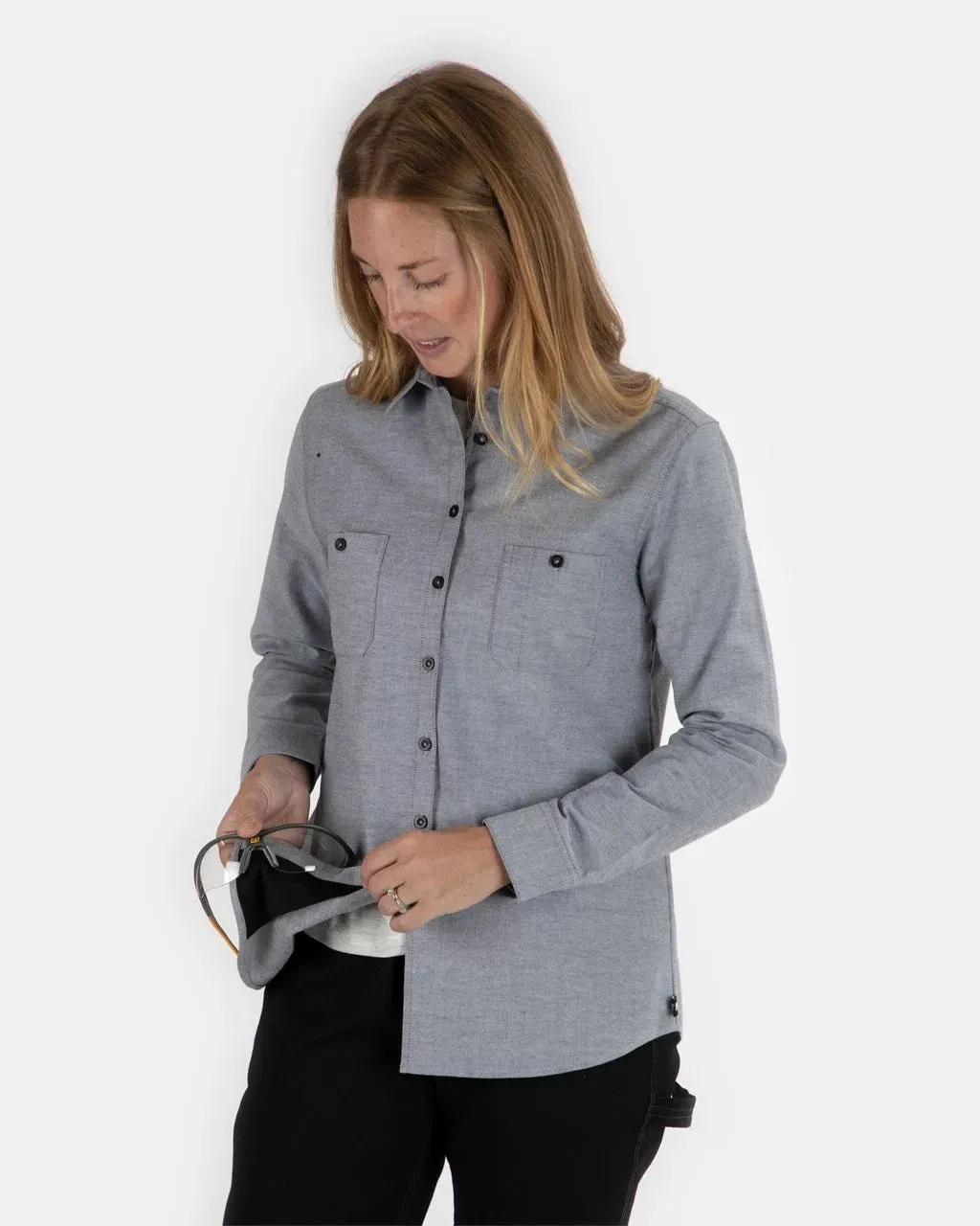 Women's Classic Oxford Long Sleeve Work Shirt